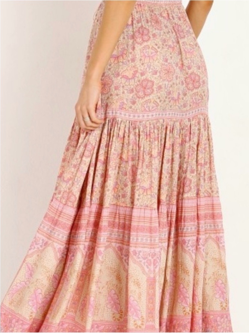 Spell and the Gypsy Collective Poinciana Maxi Skirt In Cotton Candy size XL NWT - Picture 5 of 13